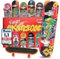 Magicat Finger Skateboard Space Edition, 6 stylische Fingerskateboards, Spielzeug Finger Skateboard für Party, Fingerskateboards Set, Mitgebsel Kindergeburtstag, Einschulung Junge Schultüte Füllung
