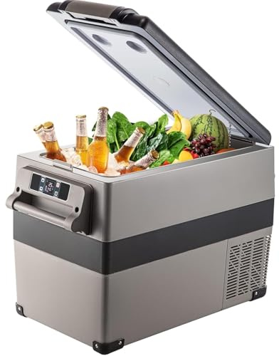 VEVOR Elektrisk bilkylare, 45 W, bärbart kylskåp med kompression, 45 l, minikylskåp, 69 x 35 x 46 cm, elektrisk kylare, minikompressor frys för hem/bil/camping