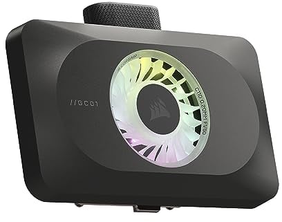 CORSAIR iCUE Link XG3 RGB Hybrid Bloque de Refrigeración Liquida para GPU - Refrigeración Personalizada Híbrida - Se Adapta a AMD RX 7900 XT(X) - Negro