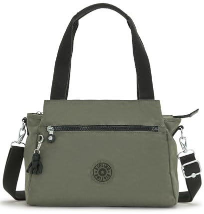 Kipling Elysia Mittelgroße Schultertasche, Schultertaschen, Green Moss (Grün)