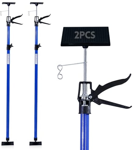 CCLIFE 2 pezzi Sostegno a Soffitto Puntello per solai Telescopico di Sostegno Carico Fino a 30 kg Lunghezza regolabile 115-290 cm