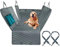 GFFGGFGH Funda Coche Perros Asiento Trasero,para Peugeot 508L.Cuenta con una Ventana de visualización con Cremallera y Rejilla Cuadrada.,Grey
