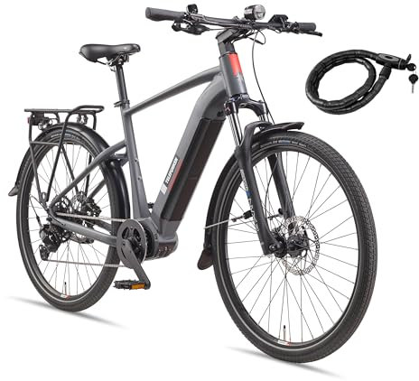 TELEFUNKEN E-Bike 27,5 Zoll Elektrofahrrad für Herren und Damen | SUV City Pedelec mit Mittelmotor und 720 Wh Li-Ion Akku | 9-Gang-Kettenschaltung | hydraulische Scheibenbremsen | LED-Beleuchtung