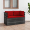 Xichuzi Garten-Palettensofa 2-Sitzer mit Kissen, Garten Loungemöbel, Lounge Sofa Outdoor, Gartensofa, Gartenlounge, Outdoor Möbel Sofa, Kiefer Massivholz
