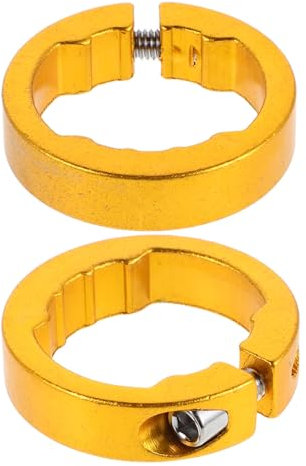 WESIEVYA Bike Lock Clamps 2 Pack Aluminum Alloy Handlebar Lock Ring Secure Bike Grips Mounting Road Bicycle Accessory