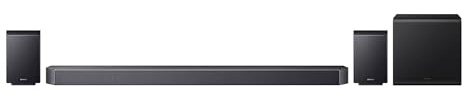 Samsung HW-Q930F Q-Series 9.1.4-Kanal-Soundbar für Fernseher, Kabelloser 6,5-Subwoofer, 2.0.2-Kanal-Rücklautsprecher, Kabelloses Dolby Atmos und DTS:X, SpaceFit Sound Pro, Q-Symphony