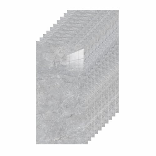Klebefliesen Küche 60 X 30 cm, 30 Stück Fliesenaufkleber Marmor - Grey