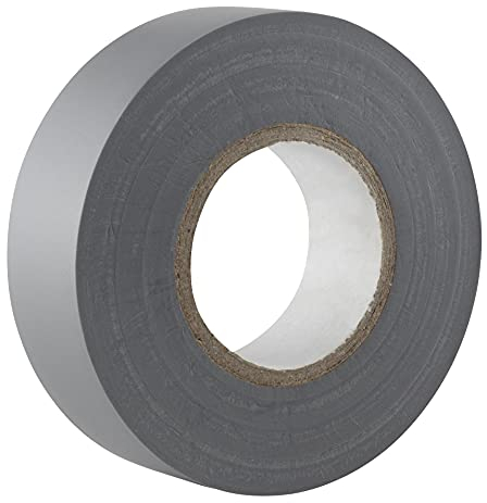 GOCABLETIES - Isolierband Grau - 19 mm x 20 m - strapazierfähiges, selbstklebendes Isolierband - zum Schutz, Bündeln und Reparieren von Kabeln - 1 Rolle