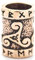 Windalf Haar & Bartschmuck TRIRUNA 15 mm Keltische Triskele Runen Bronze