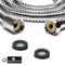 Magichome Stainless Steel Shower Hose, Standard UK Universal Thread Fitting to Fit Any Standard UK Shower Head, 1.5M, Complete with Plastic Washers and Finished in Chrome