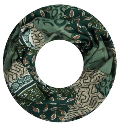 Majea Damen Loop Schal Schlauchschal Halstuch (880020) (grün 20)