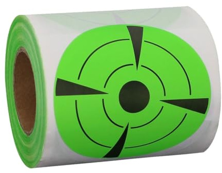 Healifty Fluoreszierende Zielaufkleber 7.50X7.50Cm Selbstklebend Für Darts Training Schießstand Indoor Outdoor 125 Stück Splatter Ziel Pasters