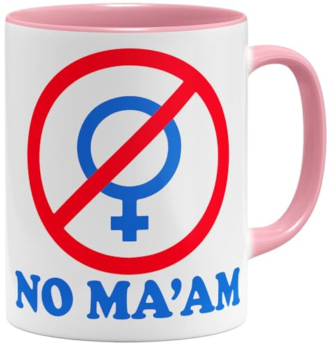 OM3® - Al Bundy No Ma'am - Ceramic Mug 11oz 325ml Printed on Both Sides Large Choice of Colours
