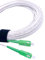 Elfcam® - 0,5m Cavo Fibra Ottica SC/APC per SC/APC Simplex Monomodale 9/125μm LSZH, Bianco/Verde, 0,5M