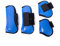 Merauno® Gamaschen Pferde 4er Set Gamaschen Paar für vorne hinter Hartschale und Klettverschluss für Damen& Herren PU Robust Elastisch Tendon Boots Classic (L(WB), Blau)