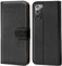 Verco Handyhülle für Samsung Note 20 Hülle, Klapphülle für Samsung Note 20 Tasche PU Leder Flip Case Brieftasche, Schwarz