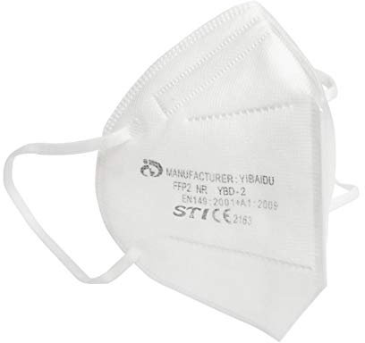 STI Mascherine FFP2 KN95 20 Pezzi Certificate CE 2163 imbustate singolarmente