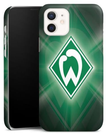 Premium Case kompatibel mit Apple iPhone 12 Smartphone Handyhülle Schutzhülle matt SV Werder Bremen Offizielles Lizenzprodukt Wappen