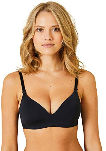 VERTBAUDETLot de 2 Soutiens-Gorge d'allaitement en microfibreLot Nude + noir90C