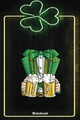 Leprechaun Costume St Patricks Day Men Beer Drinking Mugs: Saint Patrick's Day Blank Lined Notebook, Journal Gift Ideas For Teens Girls Boys Students And Adults, 6x9 in 110 Pages