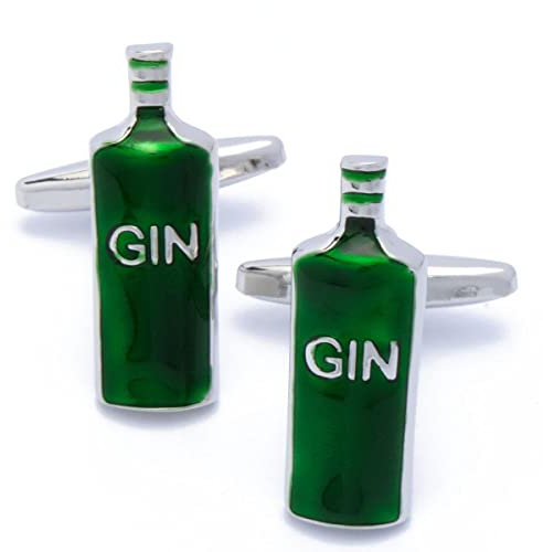 Cufflinks Gin bottles green
