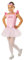 Rubie's 702186S000 Barbie Costume Ballerina, Bambina, Rosa, 3-4 Anni