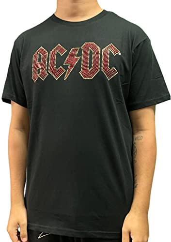 AC/DC Men's Full Colour Logo T-Shirt Black