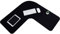 Corner Desk Pad L-Shaped Gaming Mat - Large Waterproof Rubber Corner Mouse Mat for Home Office - 36.22 Inches, Black