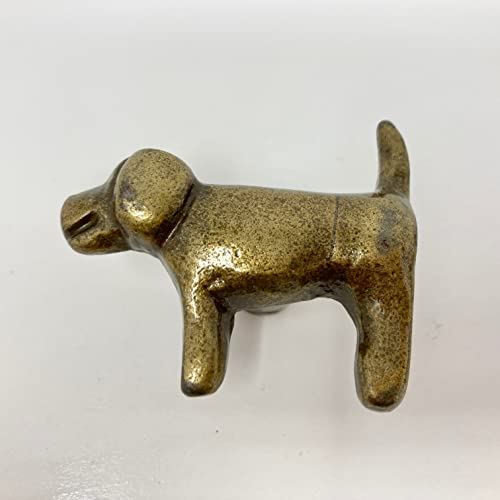 Vintage Antique Iron Bronze Handmade Metal Animal Cupboard Door Knobs, Drawer Pulls Cabinet Door Handles (12. Dog)