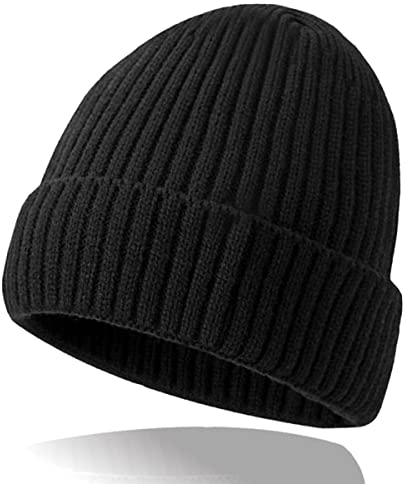 PUERHUACI Mütze,Haube Herren Damen,Unisex Warme Wintermütze Beanie Mütze,Thermo Strickmütze Laufmützen für Frühling,Herbst,Winter