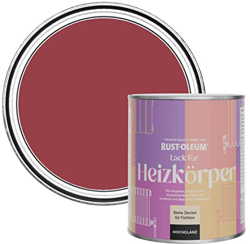Rust-Oleum Red Heat Resistant Radiator Paint in Gloss Finish - Soho 750ml