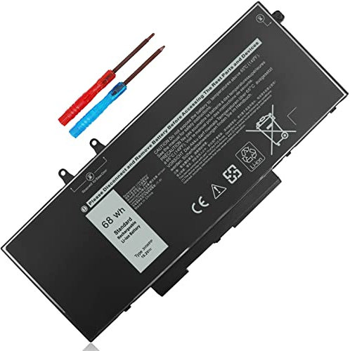 Batterie de rechange 68 Wh 3HWPP 15,2 V pour Dell Inspiron 17 7500 7506 7706 2 en 1 Noir Latitude 5401 5410 5411 5501 5510 5511 E5401 E5410 E5510 Precision 35510 1 354. 1 451-BCMN 10X1J N2NLL 1VY7F