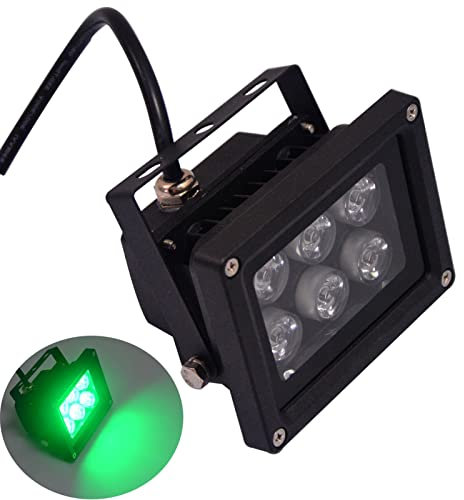 GUODDM Spot LED Exterieur - Projecteur De Sol Lumières, Projecteurs LED Étanches IP65 6W, Projecteur Extérieur Couleur Verte 220V, pour Jardin, Extérieur, Décoration De Paysage