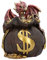 Nemesis Now Jackpot Spardose 12,2 cm, Kunstharz, Jackpot Spardose, Drachen-Spardose, Fantasy-Geschenk, gegossen aus feinstem Kunstharz, handbemalt
