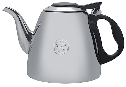 Stovetop Teapot, Stainless Steel Tea Kettle, 1.2L 1.5L Tea Pot for Stove Top, with Universal Base, for Induction or Gas Stove (1.2L)
