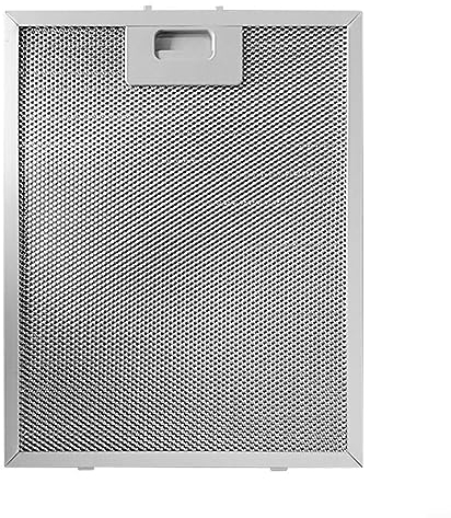 Metallfilter für Küchenabzugshaube Silberner Dunstabzugshaubenfilter Metallgeflecht Abluftfilter 350 x 285 x 9 mm(1pcs)