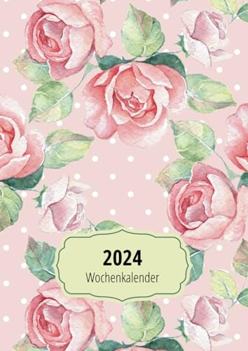 2024 Wochenkalender: Eleganter Vintage Buchkalender 2024 Wochenplaner | Jan. 2024 – Dez. 2024 | Perfekte Größe – A4 | Bleiben Sie organisiert und produktiv im Jahr 2024!