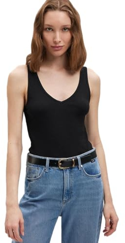 Mavi Damen Strap V Neck Top
