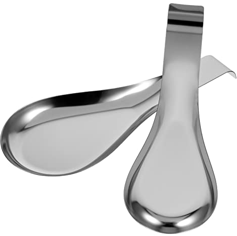 DIKACA 2 Pz Poggiamestolo in Acciaio Inox Portacucchiaio Per Bancone Cucina Poggia Spatola Porta Cucchiaio Cucina Tavolo Da Pranzo Cucchiaio Da Cucina Acciaio Inossidabile 430
