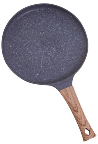 MAGICLULU 1stk Bratpfanne Pfanne Aus Aluminium Pfanne Aus Edelstahl Aluminiumpfanne Antihaft-pfanne Antihaftbeschichtete Pfanne Mit Deckel Pfanne Mit Flachem Boden Kochtopf Hölzern Ei