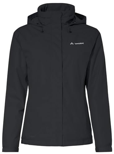 Vaude Regenjacke Women's Escape Bike Warm Jacket, wasser- und winddichte Fahrradjacke Damen, atmungsaktive Damen-Outdoorjacke – in Schwarz, Größe: 44