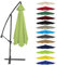 Canopy Cover 200CM 2.7M 300CM (6 Arms/8 Arms) Umbrella Replacement Cloth Cantilever Parasol Top Fabric Cover UV Protective(Color:Grass green,Size:6 ribs-3m(9.8ft))