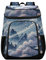 ODAWA Kühlrucksack, wasserdicht, Strand-Kühltasche, nautische Streifen, Anker, Lunch-Rucksack für Picknick, Angeln, Wandern, Camping, Blossom Storm Moon