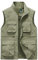 KBOPLEMQ Anglerweste Herren, Weste Herren Sommer Outdoor Weste mit Multi-Taschened Einfarbige Freizeit Ärmellos Jacke Arbeitsweste Schwarz Sport Weste Jagd und Angler Camping Wandern Weste