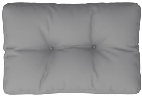 vidaXL Palettenkissen Grau 60x40x12 cm Stoff