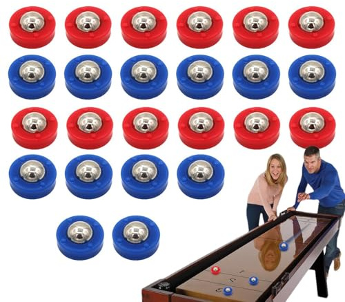 Kleine Shuffleboard Ersatz Pucks | Shuffleboard Curling Zubehör - Shuffle Board Rollers Set, Tabletop Equipment Rollers Set, Portable Shuffleboard Zubehör Spiele Pucks