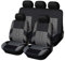 WSYLJX Auto Sitzbezüge für Opel Mokka/Mokka X 2012 2013 2014 2015 2016 2017 2018 2019, Autositzbezüge Sets Sitzschoner Vorne und Hinten Schonbezüge Innenraum Zubehör,Grey