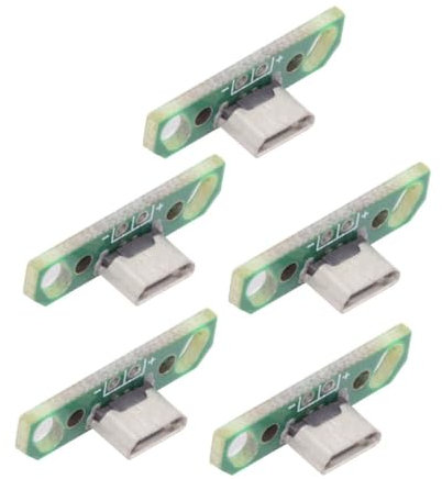 chenyang Lot de 5 connecteurs USB 2.0 - Micro USB 2 broches - Connecteur femelle de rechange - Pour réparation