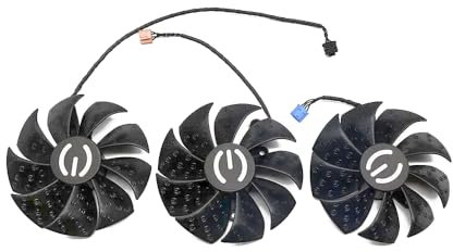 Lüfter Grafikkarte EVGA RTX 3070 Ti FTW3 Ultra Gaming, RTX 3080 FTW3-Gaming,3090 Ti FTW3 Black Gaming | Ersatzlüfter, Grafikkarten Luftkühler PLD09220S12H (Set, 3x Lüfter)