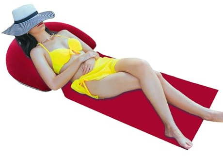 Strandmatte, Außenmatte mit aufblasbarem Kissen – für Herren, Damen & Solo – Sandkissen für Ruhe, Nickerchen, Sonnenbad & Sonnenbaden